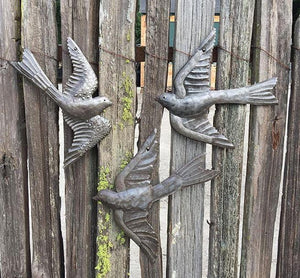 Large Metal Birds Wall Decor