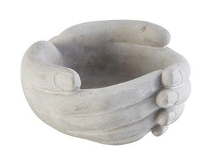 Cupped Cement Hands Bowl