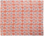 Orange Viole Printed Throw