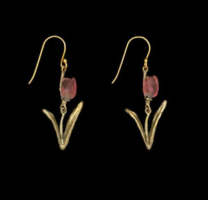 Pink Tulip Earrings