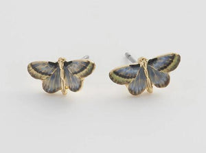 Butterfly Enamel Stud Earrings