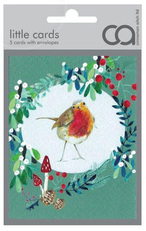 Robin Little Christmas Card - Pack of 5