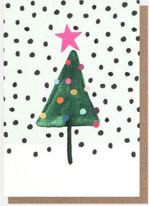 Pack of 10 Dotty Christmas Tree Cards