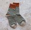 Rust and Mocha Two Tone Socks