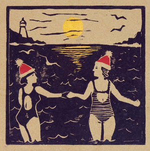 Wild Swimmers Holiday Notecards