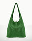 Silvia Green Suede Leather Bag