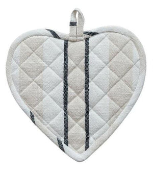 Beige Heart Pot Holder