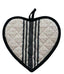 Black Trim Heart Pot holder