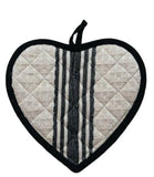 Black Trim Heart Pot holder