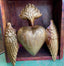 Sacred Heart Box with Wings Wall Decor