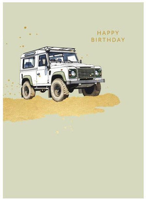 Happy Birthday Land Rover Card