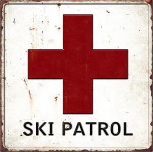 Ski patrol Metal Sign