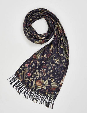 Wolf garden Navy Scarf