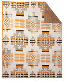 Talon Rideg Orange Pattern Blanket