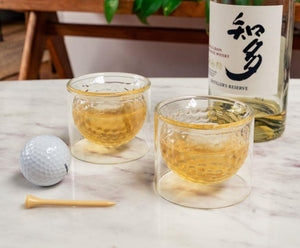 Golf Ball Glasses Set of 2