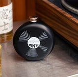 Record Shaped Flask