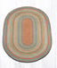 4X6 Multi Braided Oval Rug