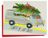 Deer and Christmas Tree Van Card