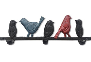 Row of Birds Hook Rack