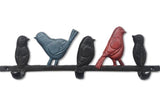 Row of Birds Hook Rack