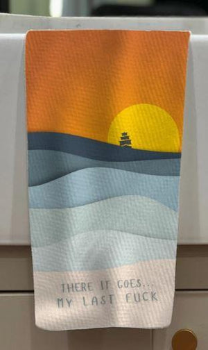 There It Goes Sunset Tea Towel