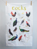 Cocks Tea Towel