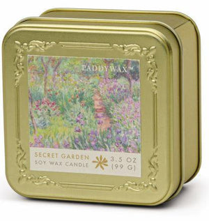 Secret Garden Monet Tin Candle