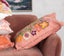 Floral Embroidered Lumbar Pillow