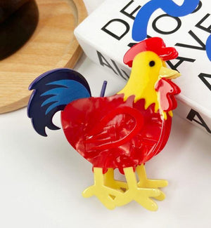 Rooster Hair Clip