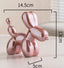 Pink Ceramic Gold-Plated Balloon Dog