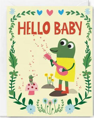 Hello Baby Frog Card