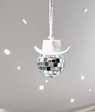 White Cowboy Hat Disco Ball