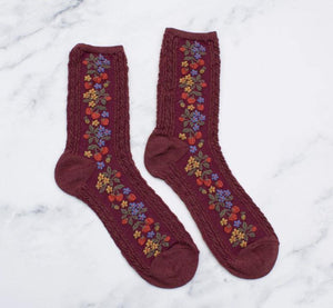 Vintage Strawberry Socks