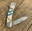 Mammoth Tusk & Turquoise Pocket Knife