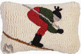 Downhill Skier Pillow