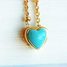 Petite Turquoise Heart Necklace