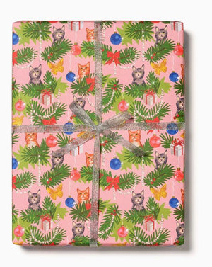 Meowy Christmas Holiday Wrapping Paper