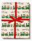 Elf Train Holiday Wrapping Paper