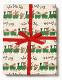 Elf Train Holiday Wrapping Paper