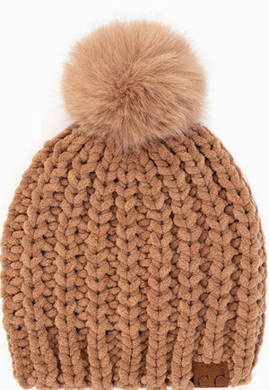 Chunky Knit nude Toque