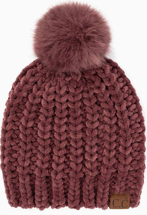 Chunky Knit Berry Toque