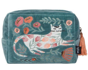 Catbloom Embroidered Pouch