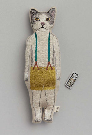 Kitty With Mousetrap Pocket Doll