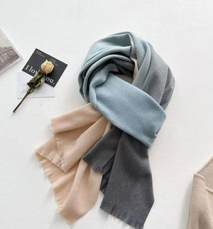 Muted Ombre Cashmere Blend Scarf