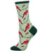 Cardinal Tracks Ladies Socks