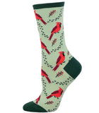 Cardinal Tracks Ladies Socks