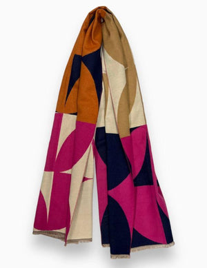 Retro Print Cashmere Blend scarf