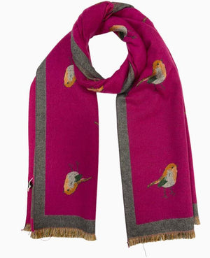 Pink Robin Scarf