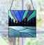 Northern Lights Lake Stained Glass