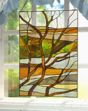 Fall Treescape Stained Glass